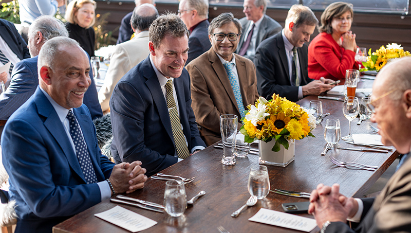 Dr. Frederiksen meets with the University's Board of Governors.