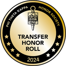 PTK Transfer Honor Roll badge