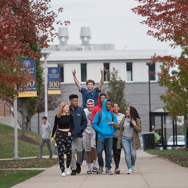 Students on campus