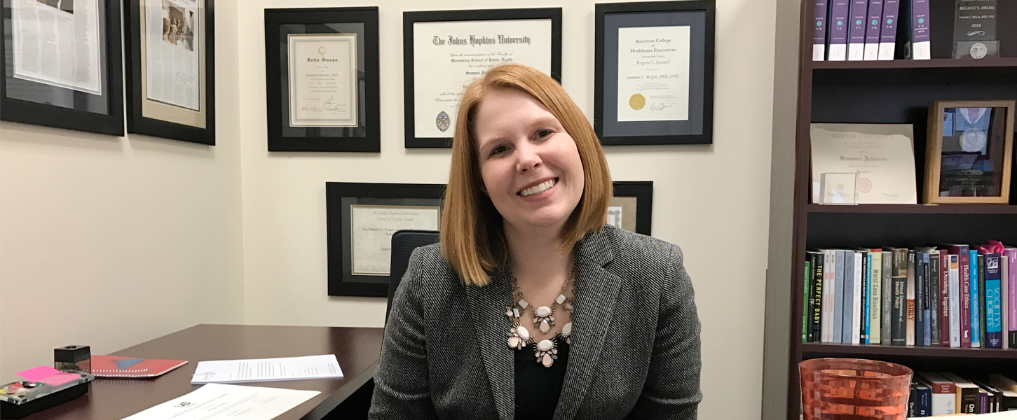 Summer McGee, director of the University of New Haven's health sciences program