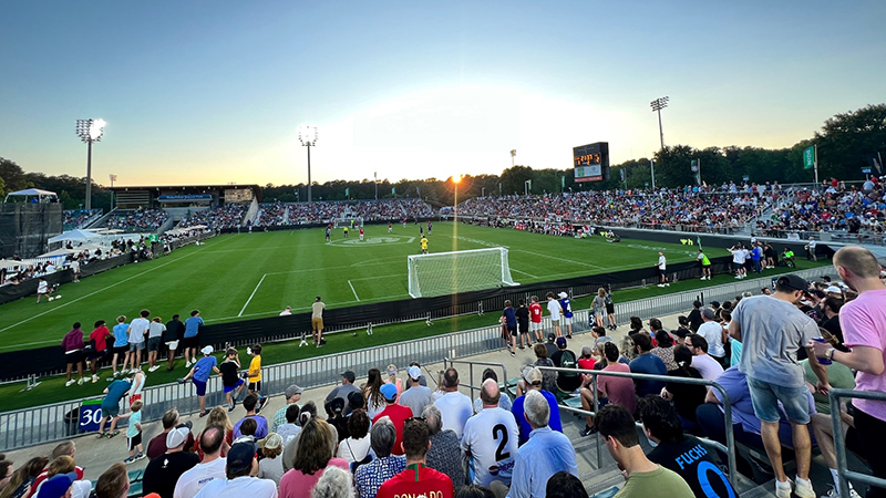 TST brought together soccer professionals and fans. 