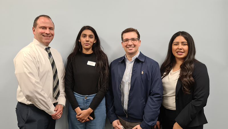 Left to right: Ric Baker, Dhaani Dhaani, Gabriel Barsotti, and Diane Polo.