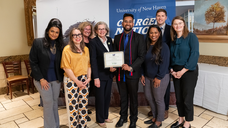 Prateek Mansingh '23 MHA with Health Sciences faculty