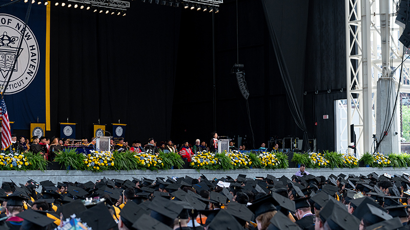 Members of the Class of 2023 at Commencement.