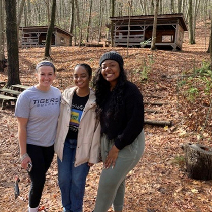 Left to right: Hunter Clark, Azza Hussein, and Danielle Gayle.