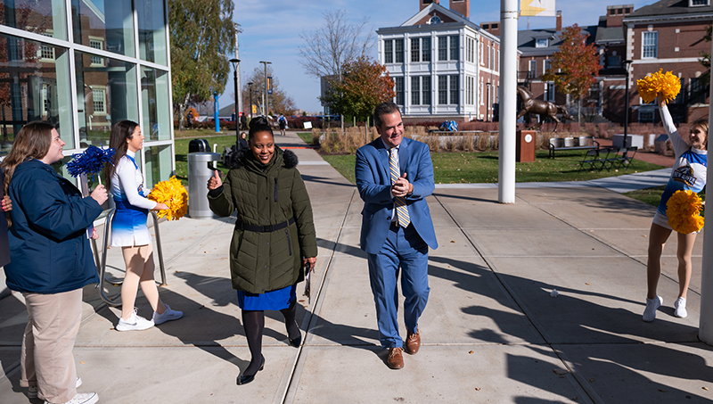 Monique Bolt and Dr. Sheahon Zenger were charged up to attend the “power on” brand launch. 