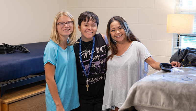 Move-In Day was exciting for new students and their families.