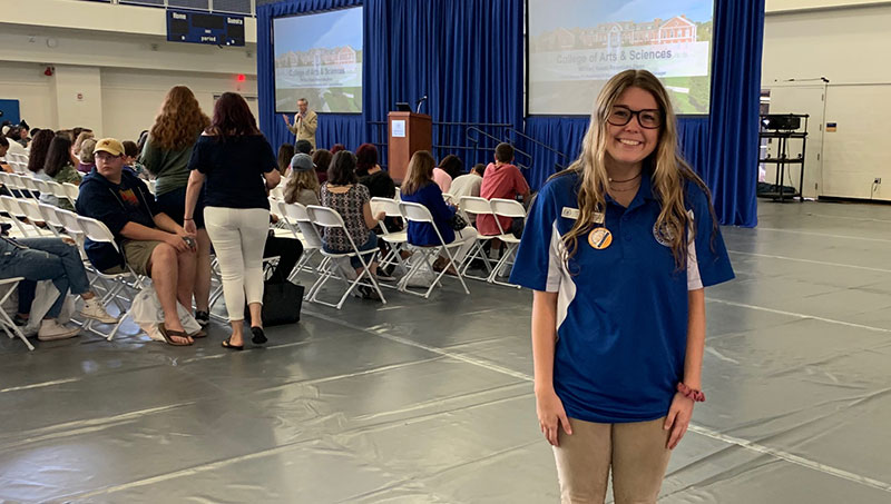 Student ambassador Bernadette Tiberi ’21