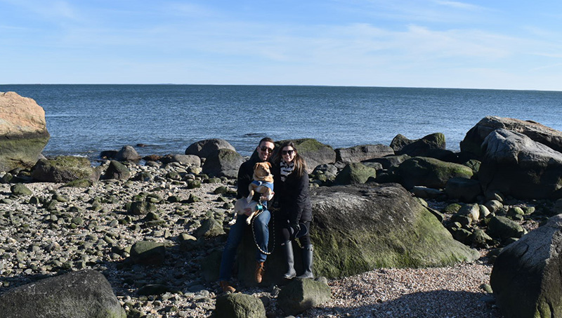 Image of Caitlin Locke at Hammonasset Beach.