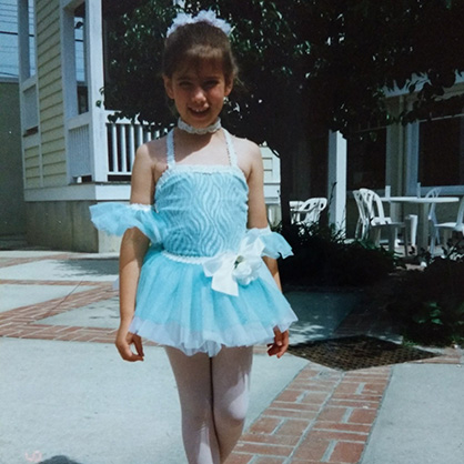 Image of Caitlin Locke at dance recital.