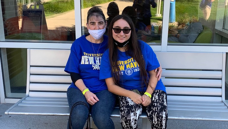 Faith Arcuri with her mom Mary on Family Day.