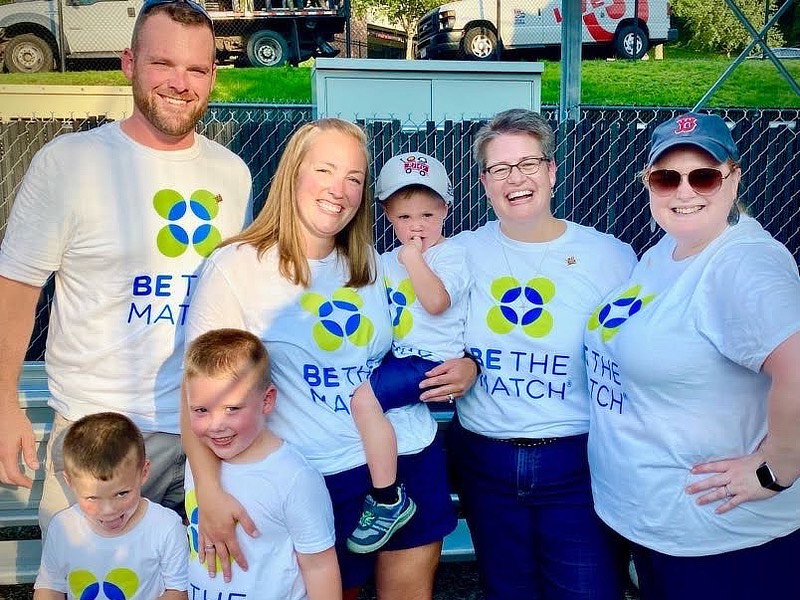 Rachel Buck with Jacob's family.