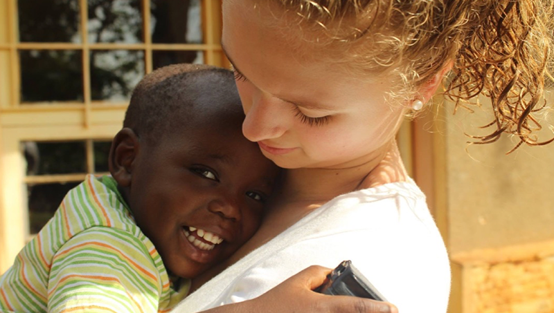 Image of Laney Phillips in Uganda in 2017.