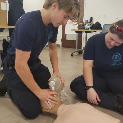 Students practicing their skills at the University.