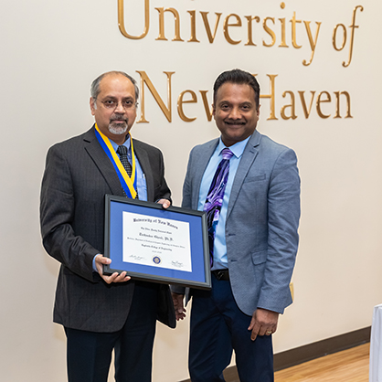 Dr. Tirthankar Ghosh (left) and Dr. Ronald Harichandran.