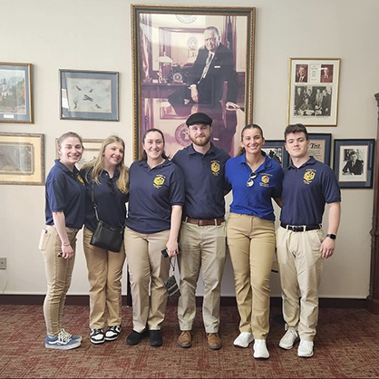 The American Criminal Justice Association in the FBI Library’s Hoover Reading Room.