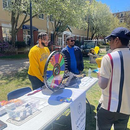 'Spin-the-Wheel' was a popular table at the event.