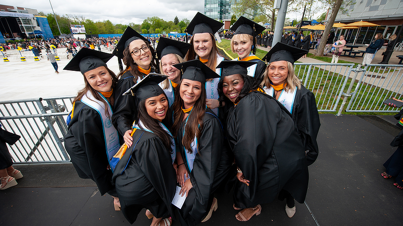 New graduates of the University’s School of Health Sciences.