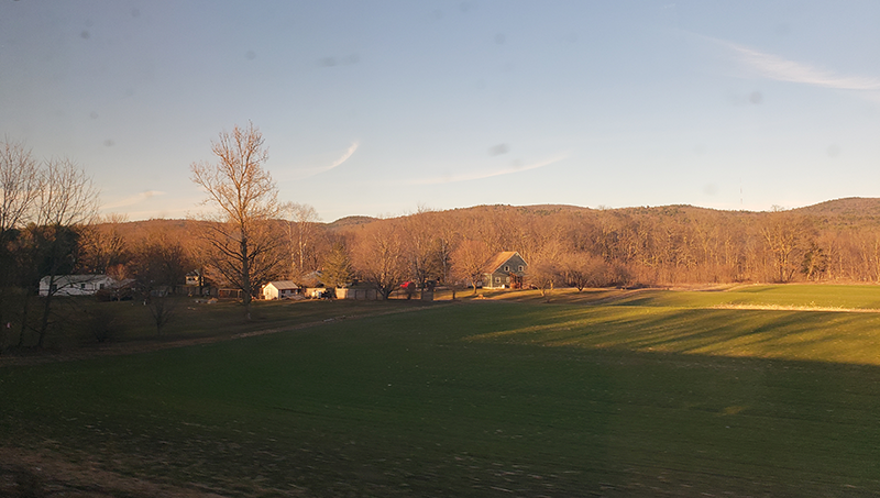 Beatrice Glaviano ’26 enjoyed the scenery in New Hampshire.