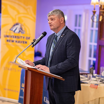 Commissioner Ronald P. Welch, the ceremony’s guest speaker.